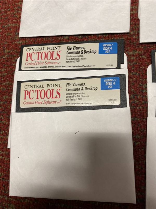 Vintage Central Point PC Tools Version 7 And 7.1 5.25” Floppy disks 16 Disks gallery