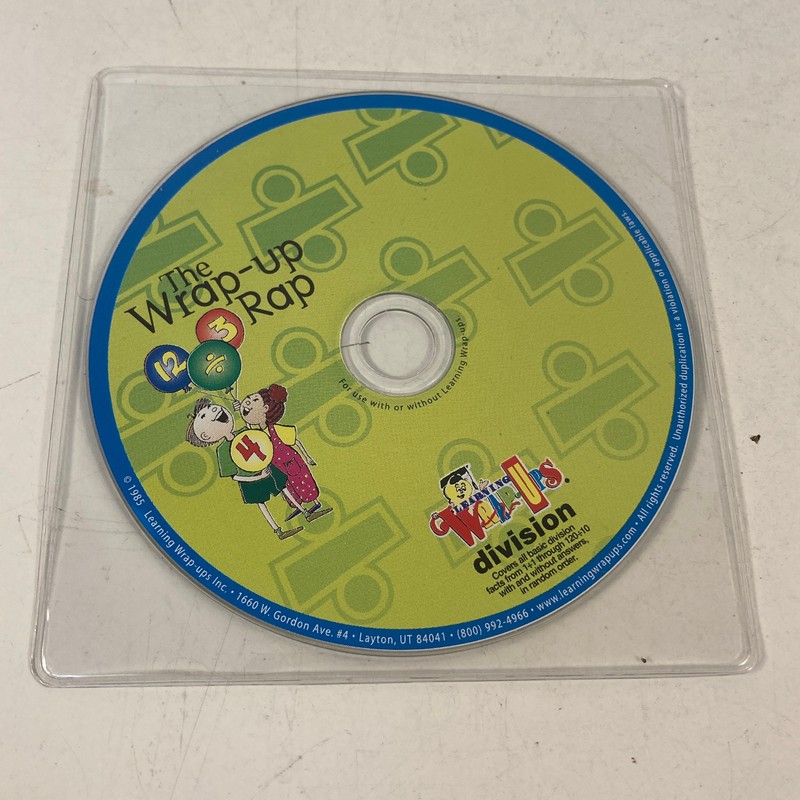 The Wrap Up Rap Math Addition Subtraction And Division 1985 Learning Wrap Ups gallery