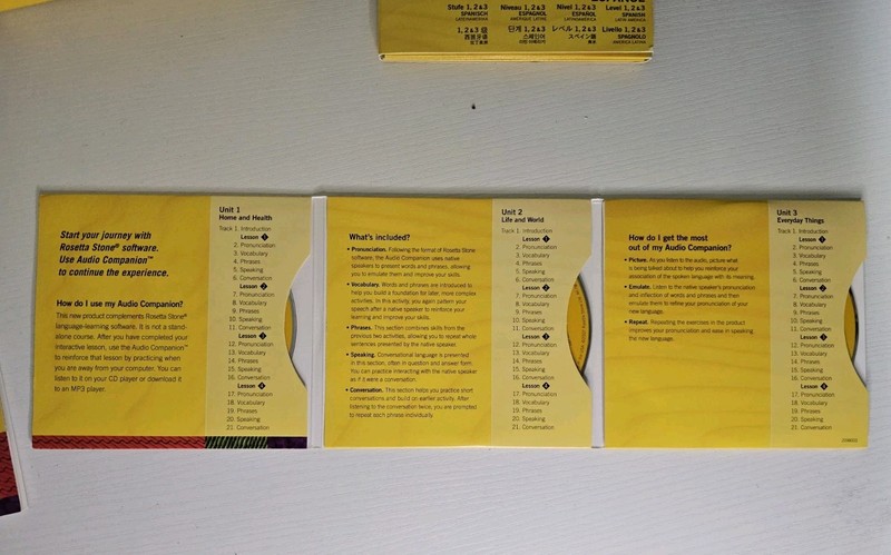 Rosetta Stone Espanol Spanish Latin America Level 1, 2, 3 Version 3 Read Desc gallery