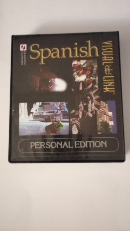 SPANISH Visual Link Personal Edition. U.S. Institute of Languages 12 CDs. In F2