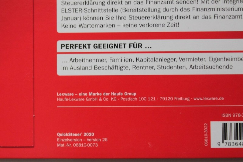 Lexware QuickSteuer 2020 gallery