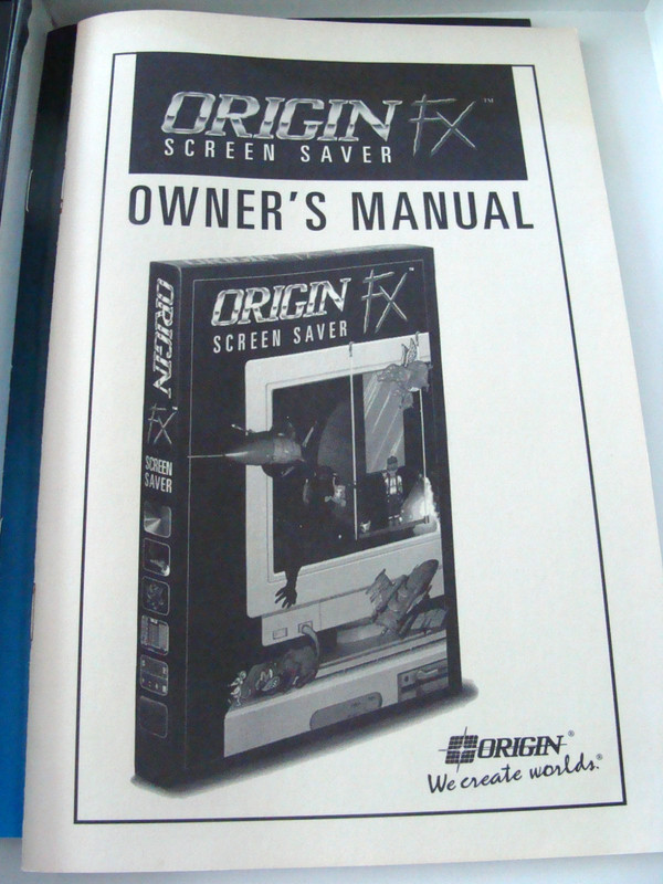 VTG Origin Fx Screen Saver w 3 MS-DOS 3.5” Discs Orig Box w Manual - UNTESTED gallery