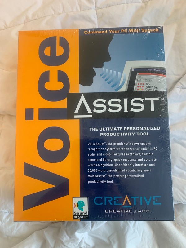 NEW Creative Labs Voice Assist PC Software speech recognition sound blaster Box