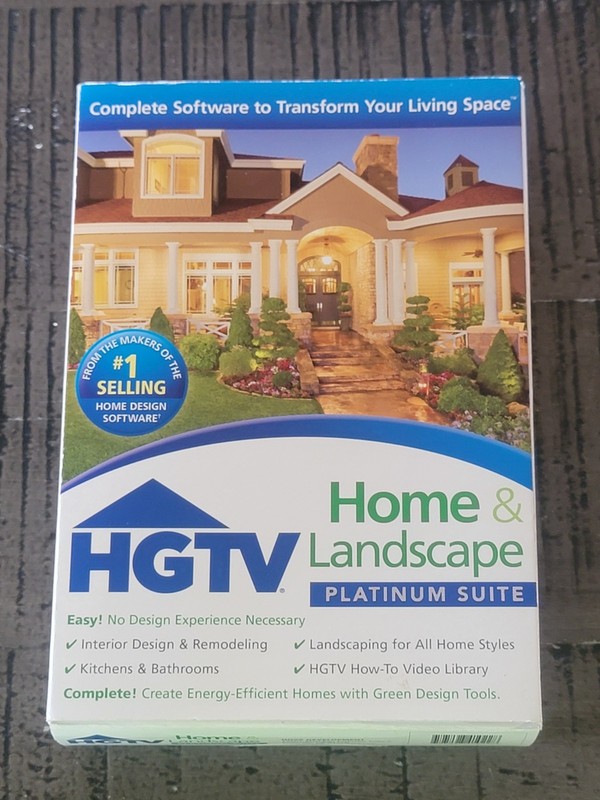 HGTV Home & Landscape Platinum Suite Design, Version 4, PC – XP Vista, 7, 8