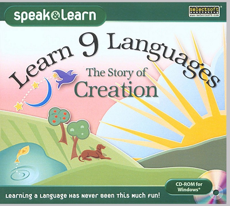 LEARN 9 LANGUAGES: THE STORY OF CREATION. BRAND NEW. SHIPS FAST and SHIPS FREE!