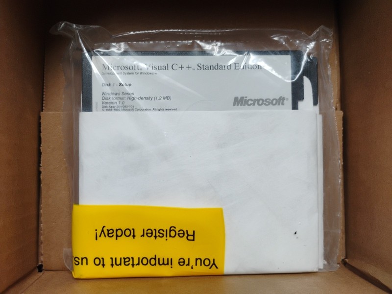 Microsoft Visual C++ Standard Edition, New, Sealed