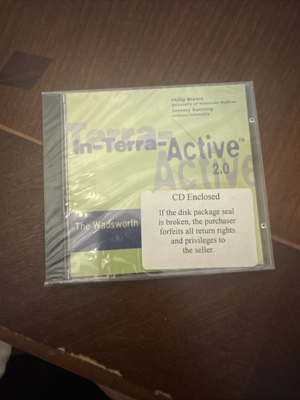 In-Terra-Active 2.0, Wadsworth Geology CD-ROM for Students, Windows 95/MAC