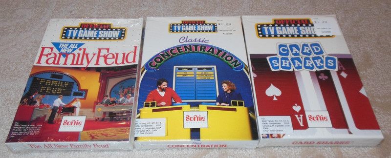 Vintage 80s MS-DOS 3.5” IBM PC Games w/ org package Card Sharks Concentration +