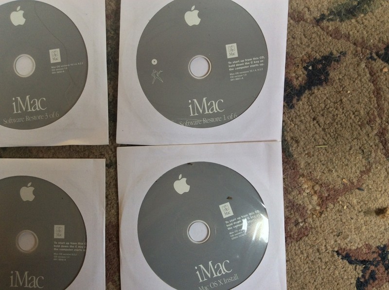 Lot of 11 Apple iMac OS 9 and OS X Restore Install Applications Software Discs gallery