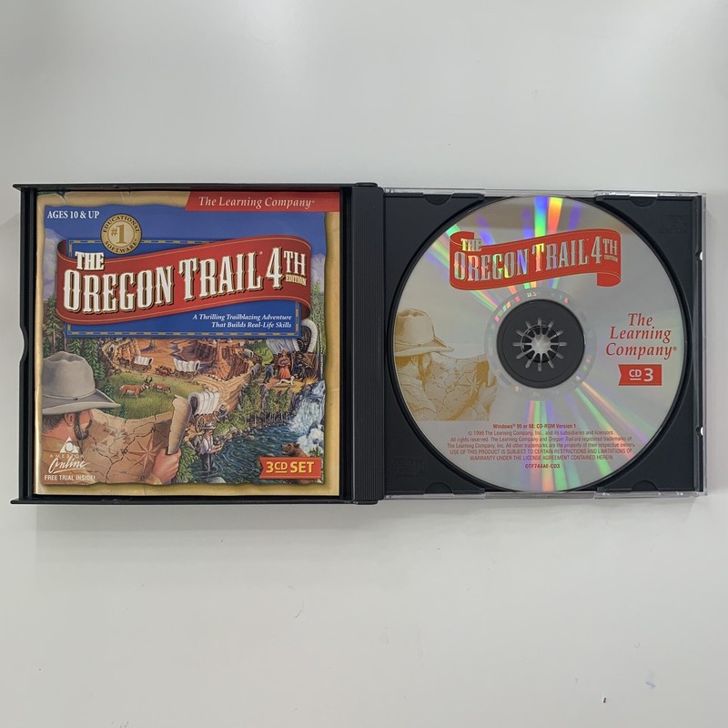 The Oregon Trail 4th Edition 3 CD Set The Learning Company 1999 gallery