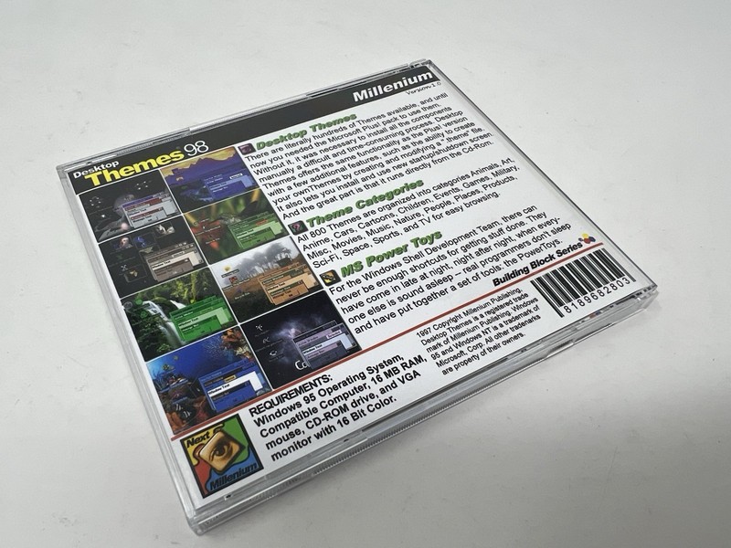 RARE VTG 1997 Millenium Desktop Themes for Windows 95 Plus - CD-ROM 800+ Themes gallery