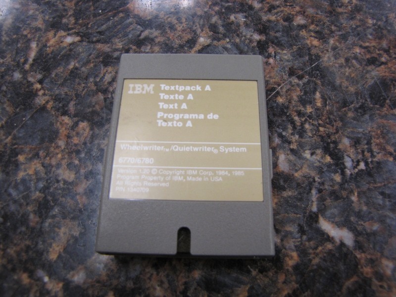 Vintage IBM 1340709 Textpack A Text A Program Cartridge for Wheelwriter – JD474