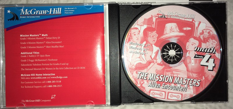 McGraw Hill Math Grade 4 The Mission Masters: Alien Encounter! PC-CD Complete! gallery
