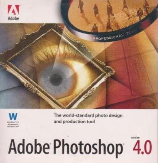 PhotoShop 4.0 PC CD image editing photo design business web production tools! 4
