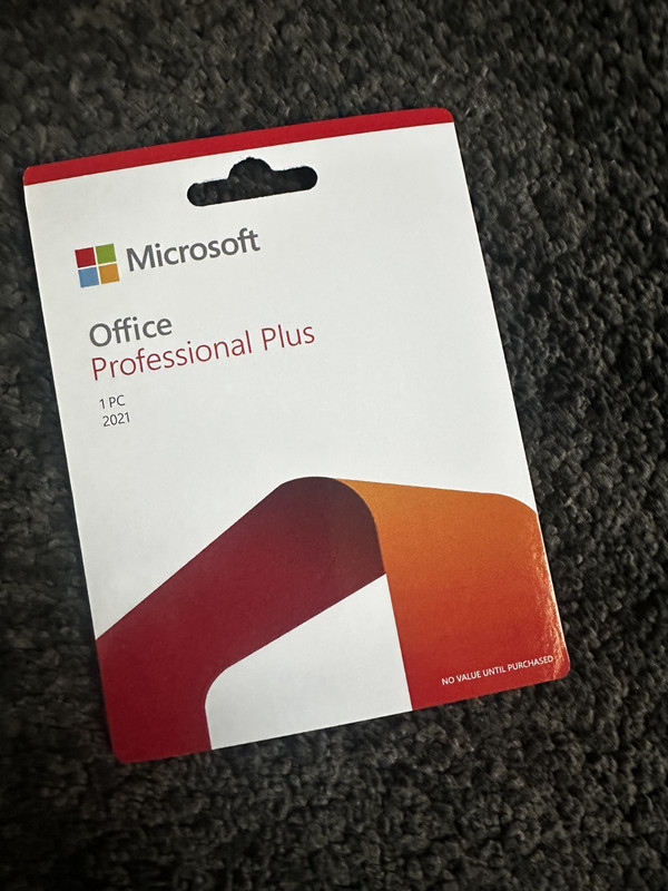 Microsoft Office Professional Plus 2021 – 1 User / 1 PC – Card Version