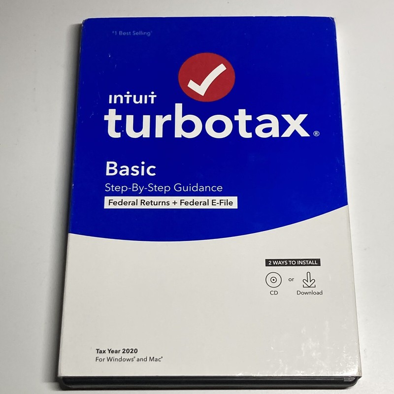 Lot Of 21 2020 Intuit TurboTax Basic Federal Windows & Mac Disc or Download New gallery