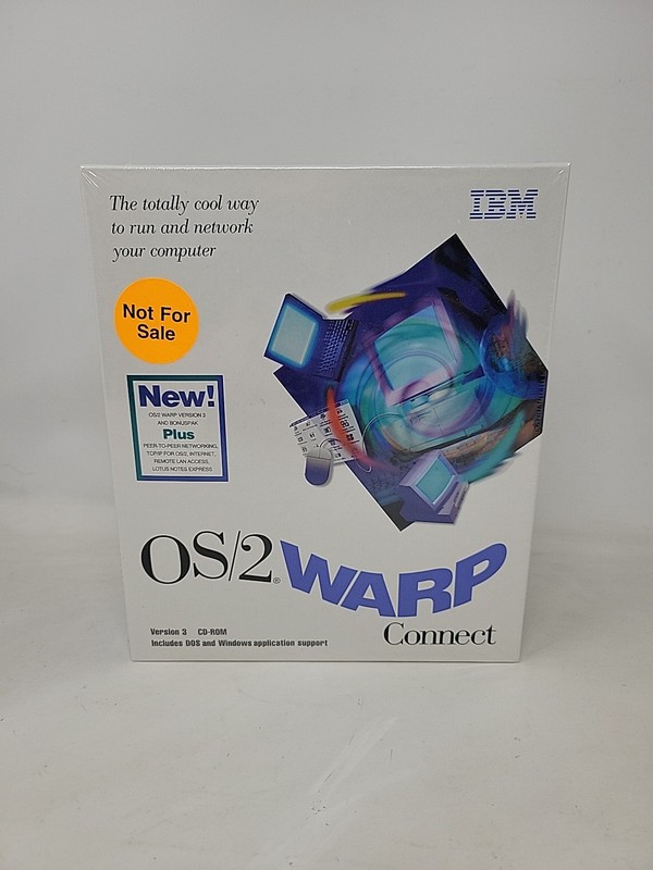 *NEW SEALED* IBM OS/2 Warp Connect Version 3 CD-Rom Vintage Computer Software