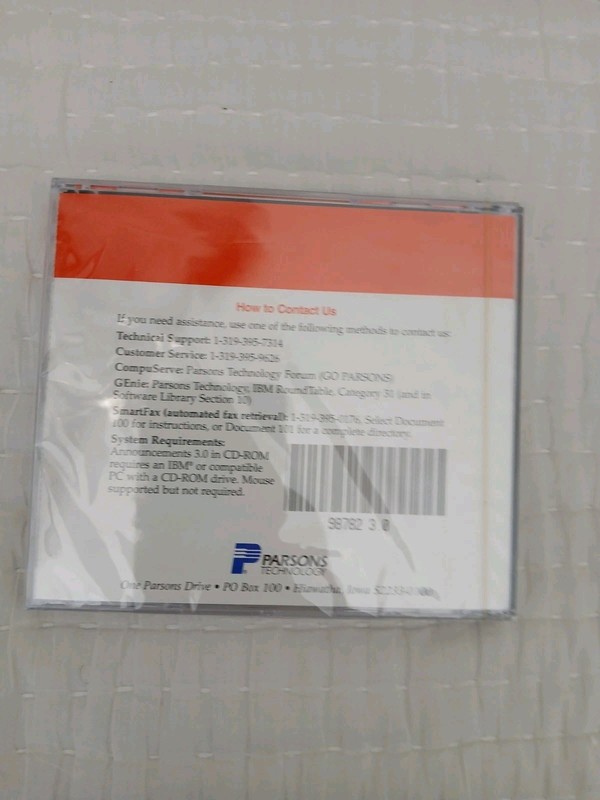 Announcements 3.0 For Windows (Vintage PC CD-ROM) SEALED gallery