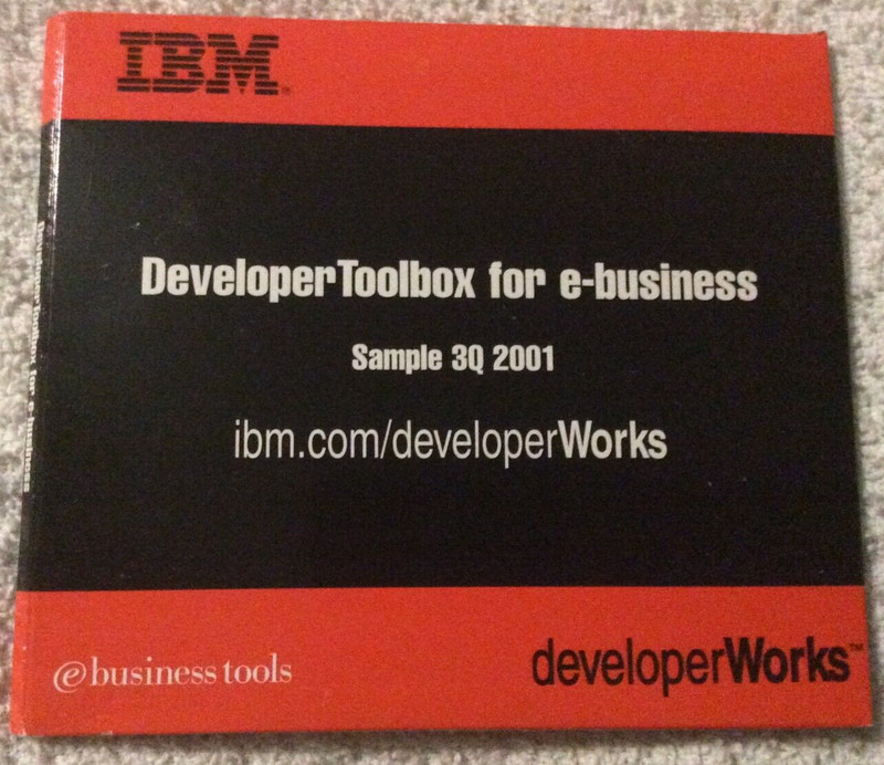IBM Developer Toolbox for e-business Sample 3Q 2001 Developer Works PC CD-ROM