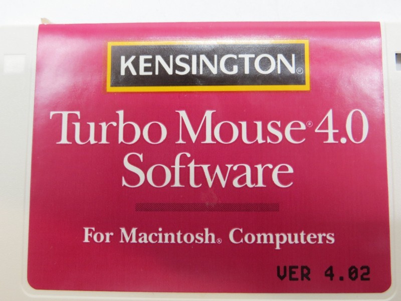 KENSINGTON Turbo Mouse 4.0 Software Version 4.02 3.5" Floppy Disk for Macintosh gallery