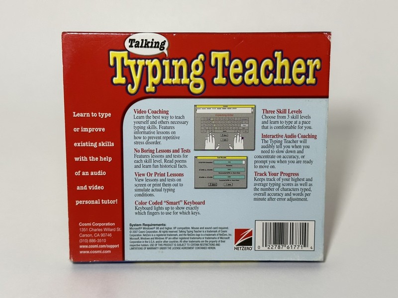 Cosmi Talking Typing Teacher (Windows PC, 2007) NetZero Tested and Working! gallery