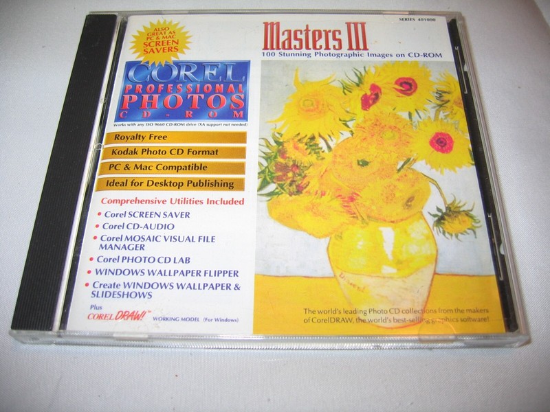 Corel Draw Masters III Professional photos Screen Savers CD