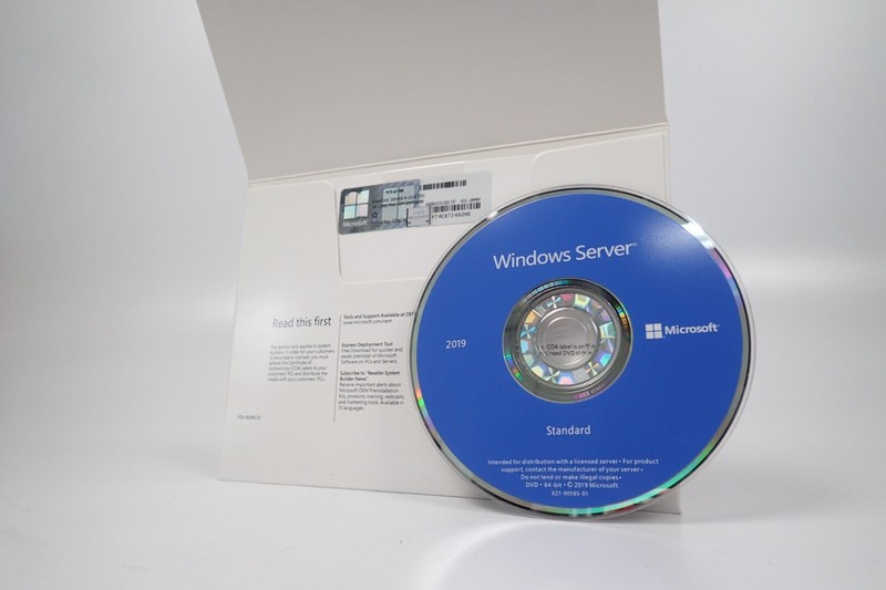 Microsoft Windows Server 2019 Standard DVD Kit Media + Key 16-Core 1PK gallery
