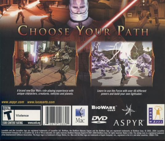 Star Wars: Knights Of The Old Republic MAC DVD Jedi battle Sith fighters game!