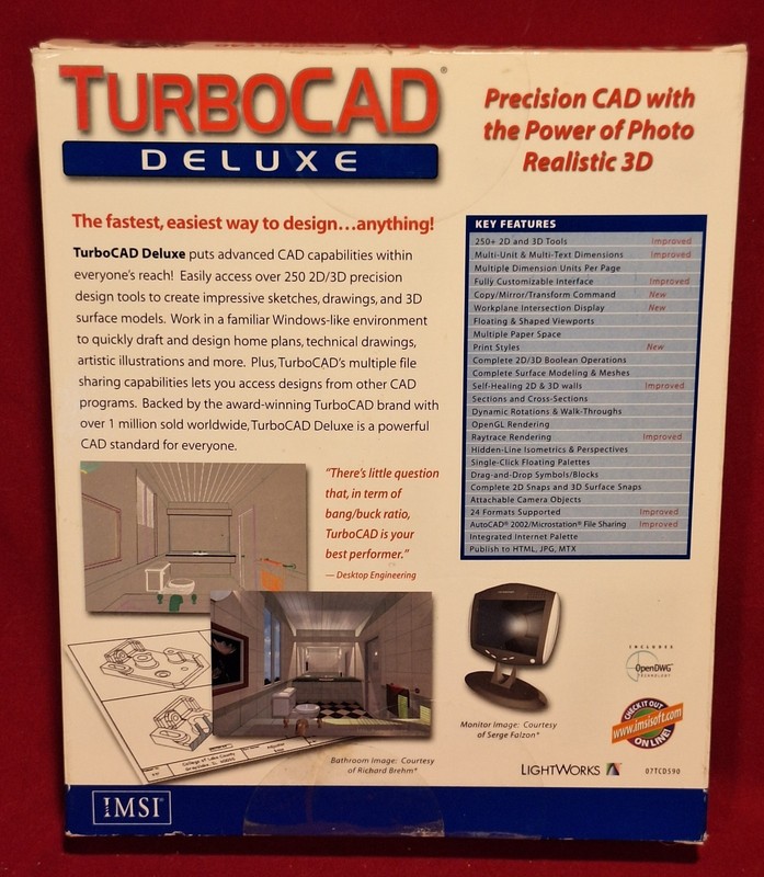 2003 TurboCAD Designer 2D/3D version 9.2 Home Design Software Big Box PC CD-ROM gallery