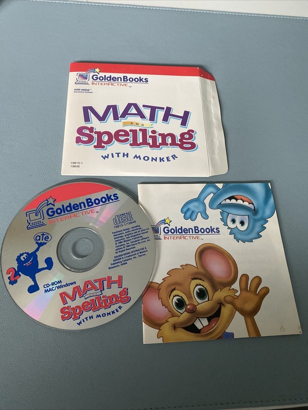 Golden Books InterActive Math & Spelling With Monker Cd & Manual gallery