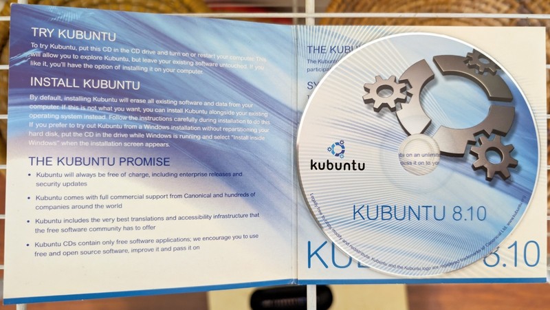 Kubuntu 8.10 Install Disc (2008) *Genuine* Ubuntu gallery