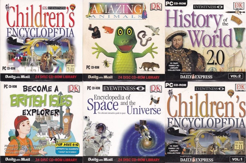 EYEWITNESS DK CD-ROM SET ( DAILY MAIL Newspaper 6x CD-ROM Set )