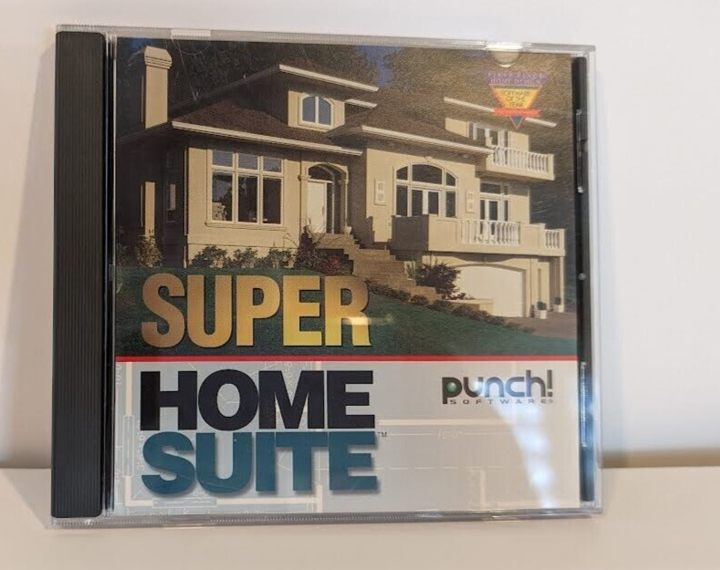 Super Home Suite Computer Home Maker CD Disc Disk CD-Rom IBM PC 1999 Punch!