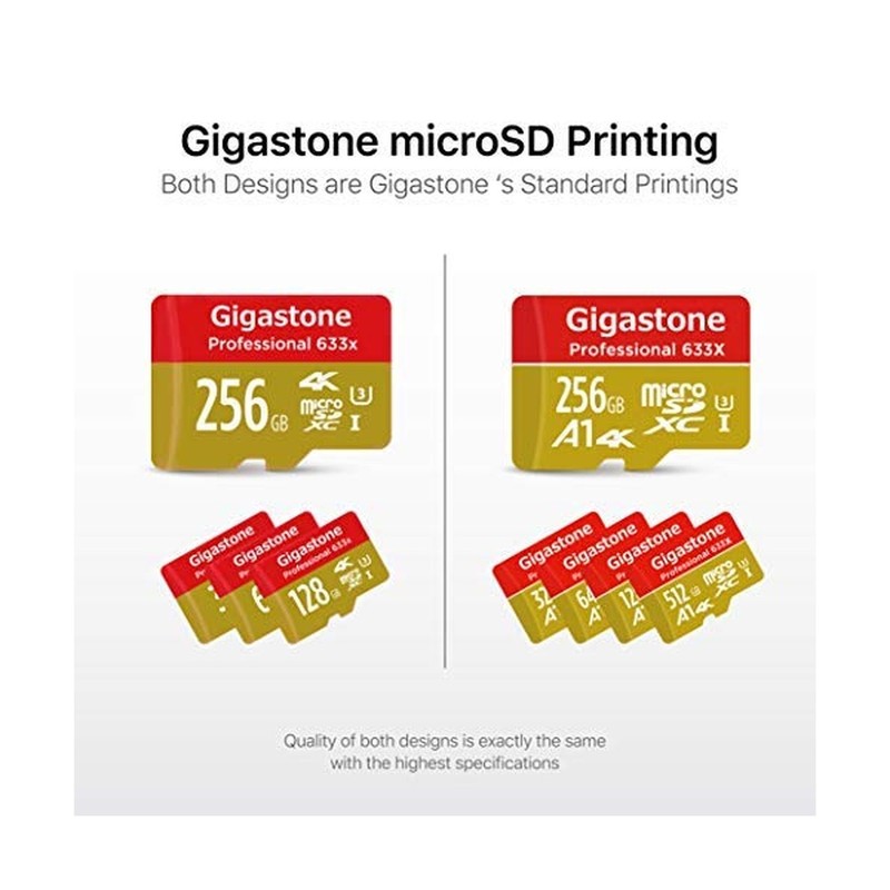 [5-Yrs Free Data Recovery] GIGASTONE 256GB 2-Pack Micro SD Card, 4K Game Pro,... gallery