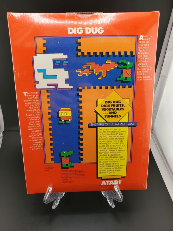 Dig Dug for the Apple II II+ IIe IIc IIgs Computer SEALED gallery