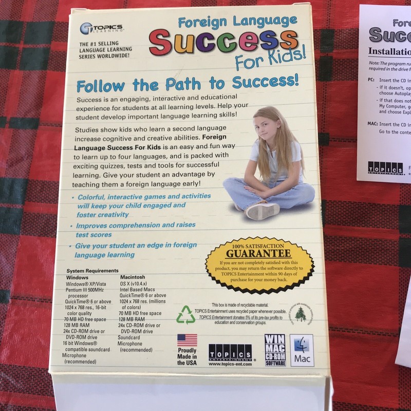 Foreign Language Success Kids 6-12 CD ROM 2008Win/Mac Spanish French German Ital gallery
