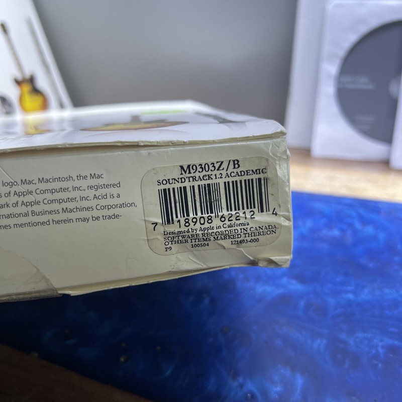 Apple Soundtrack M9303Z/B Peak 3 Express Apple Loops W Box Manual & Activation # gallery
