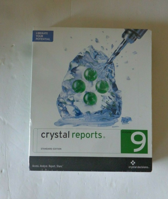Crystal Reports Standard Edition 9 Full Product For Windows (Sealed Retail Box)