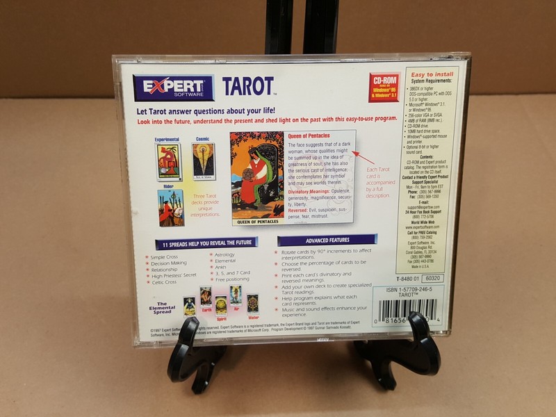 Tarot 1997 Expert Software CD-ROM for Windows 95 And Windows 3.1 Untested Used gallery