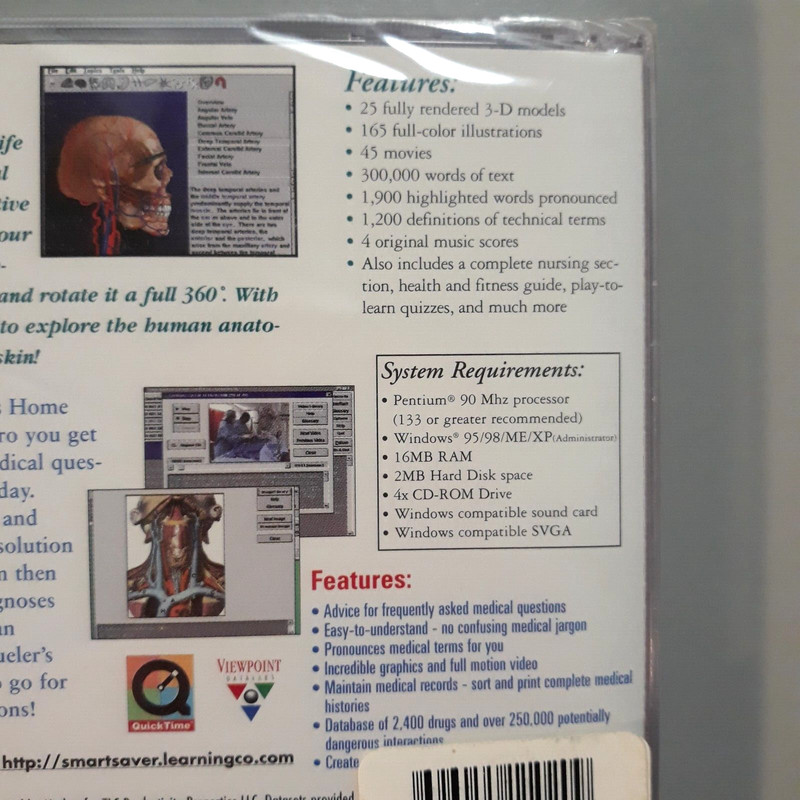 Body Works 4.0 Human Anatomy and Dr Schueler's Home Medical Advisor PC 2 CD Set gallery