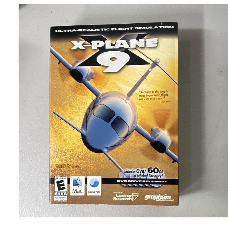 Laminar Research X-Plane 9 Flight Simulation DVD Mac Universal English Retail