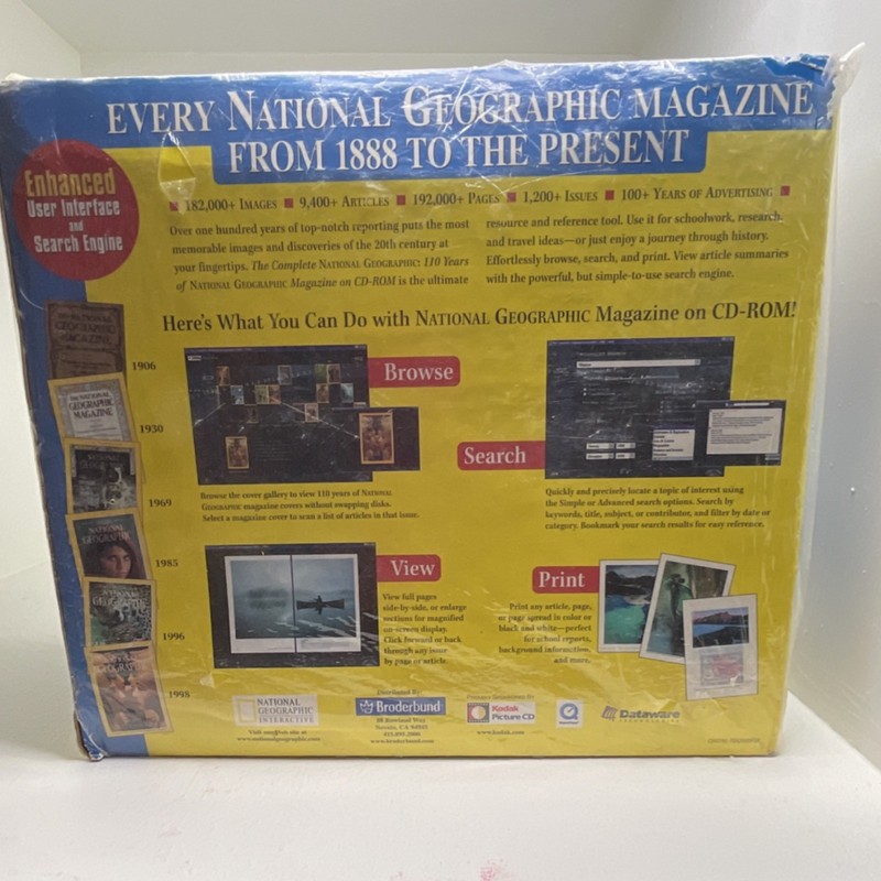 National Geographic Complete 110 Years Magazine CD-ROM Set Windows/Mac gallery