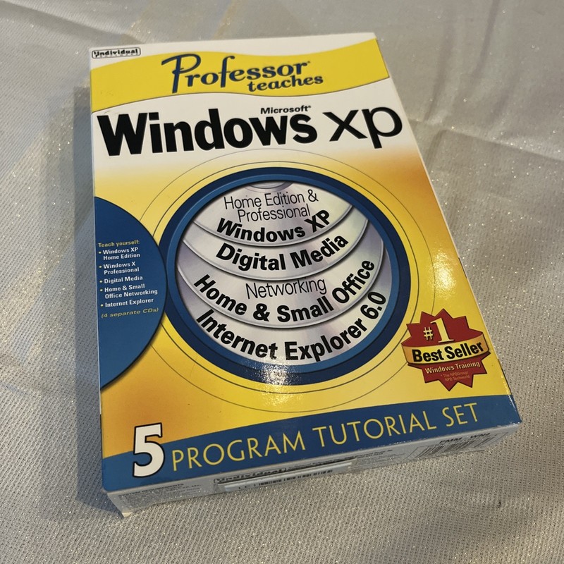 NEW Microsoft Windows XP Professor Teaches Program Tutorial Set 2000/ME/98/NT