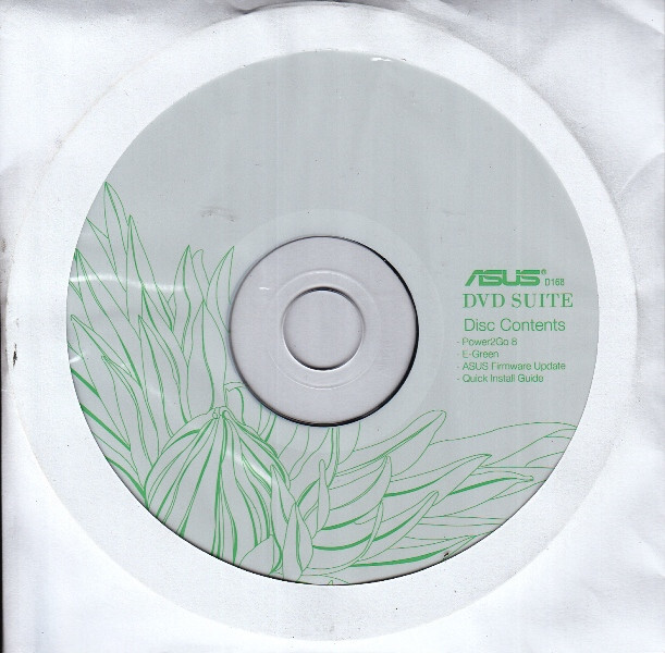 ASUS DVD SUITE D168: POWER2GO 8 & E-GREEN, PACK OF 10 - NEW! gallery