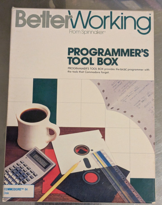 Better Working Programmers Tool Box by Spinmaker Software Commodore 64