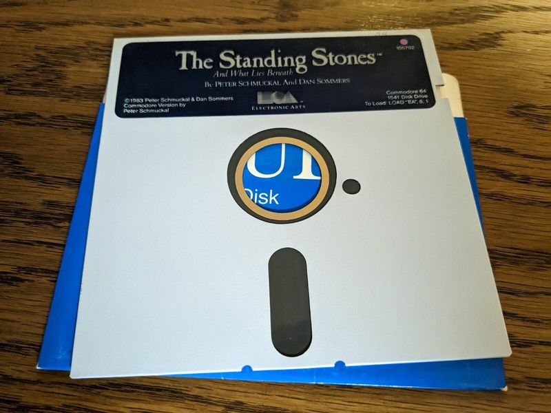 The Standing Stones Commodore 64 Game on 5.25″ disk only
