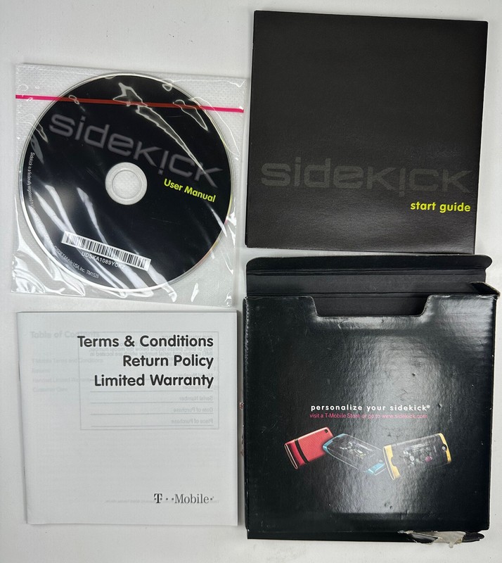 T Mobile Sidekick User Manual 2008 Sealed