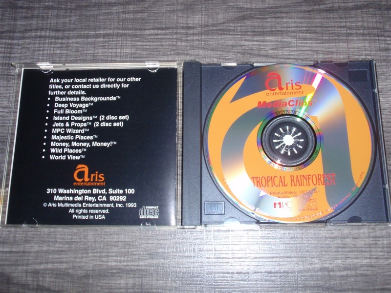 MediaClips Tropical Rainforest PC/Mac CD-ROM 1993 Aris Entertainment Windows 3.1 gallery