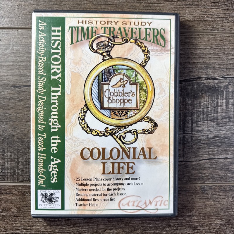 History Study Time-Travelers: COLONIAL LIFE PC/MAC Computer CD-ROM home school *