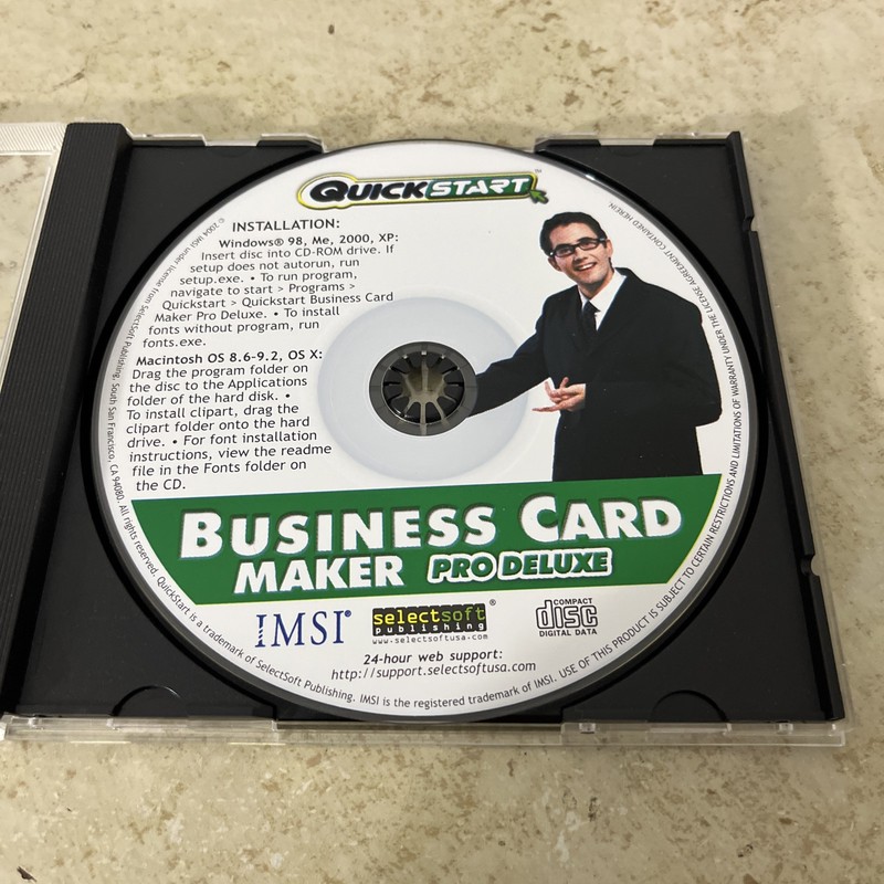 Quick Start Business Card Maker Pro Deluxe IMSI